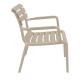 PARIS LOUNGE TAUPE ΠΟΛ/ΝΑ ΠΟΛ/ΝΙΟΥ 68X70X76εκ.