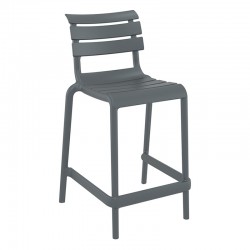 HELEN 65εκ. ΣΚΑΜΠΟ DARK GREY ΠΟΛ/ΝΙΟΥ 52X55X95εκ.