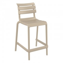 HELEN 65εκ. ΣΚΑΜΠΟ TAUPE ΠΟΛ/ΝΙΟΥ 52X55X95εκ.
