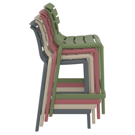 HELEN 65εκ. ΣΚΑΜΠΟ OLIVE GREEN ΠΟΛ/ΝΙΟΥ 52X55X95εκ.