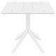 PARIS WHITE 80X80X74εκ. ΤΡΑΠΕΖΙ ΠΟΛ/ΝΙΟΥ