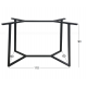 BISTRO ΜΕΣΑΙΟΥ ΥΨΟΥΣ 110X60X93εκ. ΒΑΣΗ ΜΕΤΑΛΛΙΚΗ ΜΕ ΡΕΓ/ΡΟΥΣ ΜΑΥΡΗ