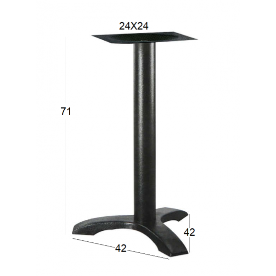 ASTOR 3ΝΥΧΗ 42Χ42Χ71εκ.(Π/Ρ)ΒΑΣΗ ΜΑΝΤΕΜΙ ΜΕ ΡΕΓ/ΡΟΥΣ ΜΑΥΡΗ