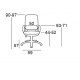 A1180W ΛΕΥΚΟ/ΓΚΡΙ MESH ΠΟΛ/ΝΑ ΓΡΑΦΕΙΟΥ 59Χ57Χ44-90/52-97εκ.