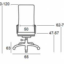 A7600 ΜΑΥΡΟ MESH/PU ΠΟΛΥΘΡΟΝΑ ΓΡΑΦΕΙΟΥ 65Χ63Χ47-110/57-120εκ.