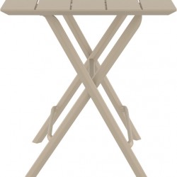 HELEN TAUPE 60Χ60X74εκ. ΤΡΑΠΕΖΙ ΠΤΥΣ/ΝΟ ΠΟΛ/ΝΙΟΥ