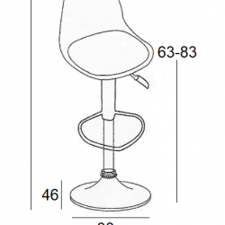 BAR88 BLACK/GREY ΥΦΑΣΜΑ(Σ2)ΣΚΑΜΠΟ ΜΕ ΑΜΟΡΤΙΣΕΡ 38Χ46Χ105εκ.