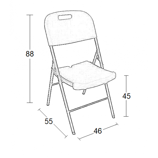 FANAL PLUS ΚΑΡΕΚΛΑ CATERING ΠΤΥΣΣΟΜΕΝΗ 46Χ55Χ45-88εκ.
