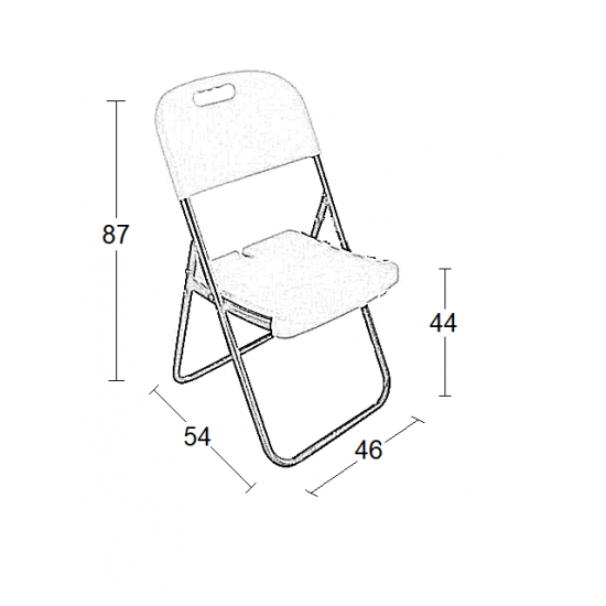 FANAL ΚΑΡΕΚΛΑ CATERING ΠΤΥΣΣΟΜΕΝΗ 46X54X44-87εκ.