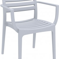 ARTEMIS SILVER GREY ΠΟΛΥΘΡΟΝΑ ΠΟΛ/ΝΙΟΥ 58X58X83.5εκ.