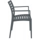 ARTEMIS DARK GREY ΠΟΛΥΘΡΟΝΑ ΠΟΛ/ΝΙΟΥ 58X58X83.5εκ.