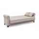 AZUR LIGHT BROWN ΥΦΑΣΜΑ 3ΘΕΣΙΟΣ ΚΑΝΑΠΕΣ/ΚΡΕΒΑΤΙ ΜΕ ΑΠΟΘ.ΧΩΡΟ 210X80X75εκ.