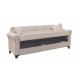 AZUR LIGHT BROWN ΥΦΑΣΜΑ 3ΘΕΣΙΟΣ ΚΑΝΑΠΕΣ/ΚΡΕΒΑΤΙ ΜΕ ΑΠΟΘ.ΧΩΡΟ 210X80X75εκ.
