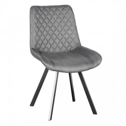 ALESIA S GREY ΥΦΑΣΜΑ ΚΑΡΕΚΛΑ ΜΕΤΑΛΛΙΚΗ 53X61X86εκ.