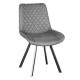 ALESIA S GREY ΥΦΑΣΜΑ ΚΑΡΕΚΛΑ ΜΕΤΑΛΛΙΚΗ 53X61X86εκ.