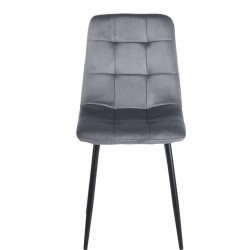OSCAR GREY VELVET ΥΦΑΣΜΑ ΚΑΡΕΚΛΑ ΜΕΤΑΛΛΙΚΗ 43Χ51Χ90εκ.