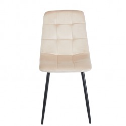 OSCAR BEIGE VELVET ΥΦΑΣΜΑ ΚΑΡΕΚΛΑ ΜΕΤΑΛΛΙΚΗ 43Χ51Χ90εκ.