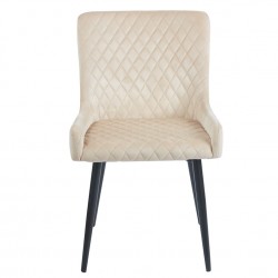 VANESA BEIGE VELVET ΥΦΑΣΜΑ ΚΑΡΕΚΛΑ ΜΕΤΑΛΛΙΚΗ 46X62X86εκ.