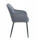 SIENA GREY VELVET ΥΦΑΣΜΑ ΠΟΛΥΘΡΟΝΑ ΜΕΤΑΛΛΙΚΗ 54X58X82εκ.