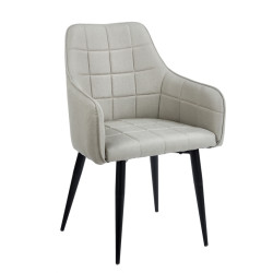 CAMERON L. BEIGE ΥΦΑΣΜΑ ΠΟΛΥΘΡΟΝΑ ΜΕΤΑΛΛΙΚΗ 58X56X87εκ.