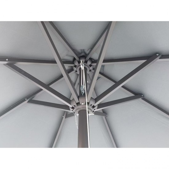 ΟΜΠΡΕΛΑ Φ.230 GREY ΑΛΟΥΜ.8ΑΚΤ.16Χ26 ΙΣΤΟΣ 1Φ.48Χ2mm