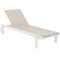 CASABLANCA ΞΑΠΛΩΣΤΡΑ WHITE/TAUPE ΑΛΟΥΜ-ΠΟΛ/ΝΙΟΥ 74X190X31εκ.