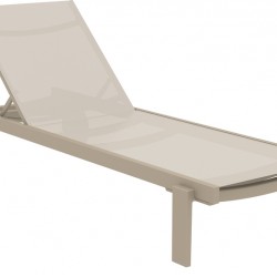 CASABLANCA ΞΑΠΛΩΣΤΡΑ TAUPE/TAUPE ΑΛΟΥΜ-ΠΟΛ/ΝΙΟΥ 74X190X31εκ.