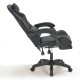 A9937 ΜΑΥΡΟ PVC ΠΟΛΥΘΡΟΝΑ GAMING/ΜΕ ΥΠΟΠΟΔΙΟ 64X59X43-112/53-125εκ.