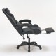 A9937 ΜΑΥΡΟ PVC ΠΟΛΥΘΡΟΝΑ GAMING/ΜΕ ΥΠΟΠΟΔΙΟ 64X59X43-112/53-125εκ.