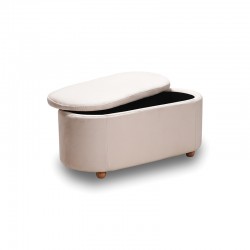 FOSTER ΣΚΑΜΠΟ VELVET BEIGE ΜΕ ΑΠΟΘ. ΧΩΡΟ 99Χ45X45εκ.