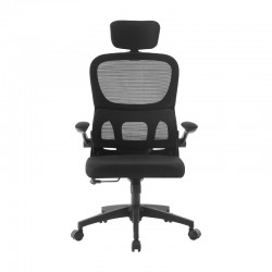 A9935 ΜΑΥΡΟ MESH ΠΟΛΥΘΡΟΝΑ ΓΡΑΦΕΙΟΥ 62Χ64Χ42-114/52-125εκ.