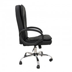 A9938 ΜΑΥΡΟ PVC ΠΟΛΥΘΡΟΝΑ ΓΡΑΦΕΙΟΥ 67Χ65Χ52-112/62-121εκ.