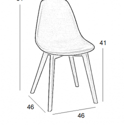 LOFT PLUS ΚΑΡΕΚΛΑ ΛΕΥΚΟ(Σ4)ΡΡ 46Χ46Χ41-81εκ.