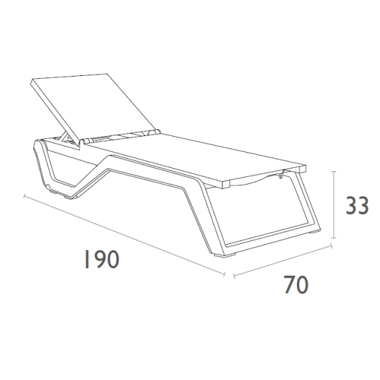 RIO PRO ΞΑΠΛΩΣΤΡΑ WHITE/TAUPE ΠΟΛ/ΝΙΟΥ 190X70X33εκ.