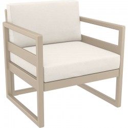 MYKONOS ΠΟΛΥΘΡΟΝΑ TAUPE ΜΕ ΜΑΞ. 73X72X75εκ. ΠΟΛ/ΝΙΟΥ