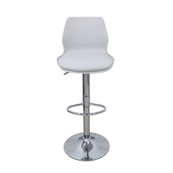 BAR49 WHITE PU/PVC(Σ2)ΣKAMΠO ΜΕ ΑΜΟΡΤΙΣΕΡ 39X45X102εκ.