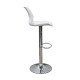 Σκαμπό Μπάρ 2τμχ Bar49 White Pu/Pvc 39X45X102εκ.