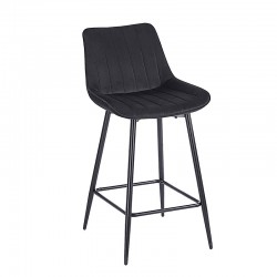 REPO BLACK VELVET ΥΦΑΣΜΑ 66εκ. ΣΚΑΜΠΟ ΜΕΤΑΛΛΙΚΟ 48X49X66-96εκ.