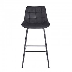 ERMINA BLACK VELVET ΥΦΑΣΜΑ 75εκ. ΣΚΑΜΠΟ ΜΕΤΑΛΛΙΚΟ 49X50X75-104εκ.
