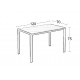EVELYN CERAMIC WHITE MARBLE 120Χ70Χ75εκ. ΤΡΑΠΕΖΙ