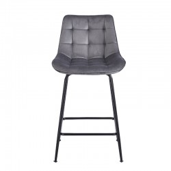 ERMINA GREY VELVET ΥΦΑΣΜΑ 64εκ. ΣΚΑΜΠΟ ΜΕΤΑΛΛΙΚΟ 49X50X64-94εκ.