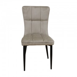 SELIN CAPPUCCINO VELVET ΥΦΑΣΜΑ ΚΑΡΕΚΛΑ ΜΕΤΑΛΛΙΚΗ 46X54X91εκ.