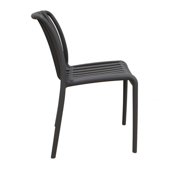 PARMA DARK GREY ΚΑΡΕΚΛΑ ΠΟΛ/ΝΙΟΥ 46X59X80εκ.