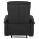 ΠΟΛΥΘΡΟΝΑ RELAX ΜΕ ΜΗΧΑΝΙΣΜΟ MASSAGE ROCCA HM0026.01 PU ΜΑΥΡΟ 88x90x80 εκ.