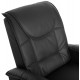 ΠΟΛΥΘΡΟΝΑ RELAX ΜΕ ΜΗΧΑΝΙΣΜΟ MASSAGE ROCCA HM0026.01 PU ΜΑΥΡΟ 88x90x80 εκ.