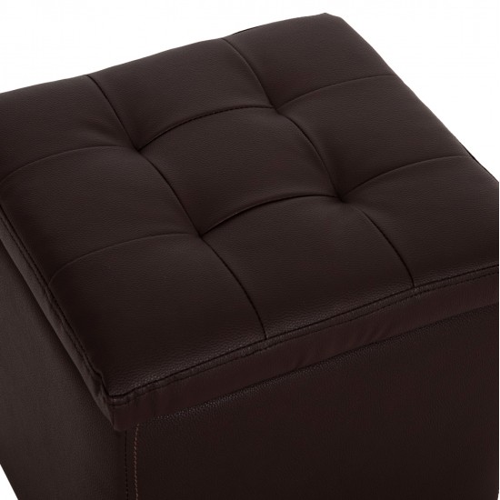 ΣΚΑΜΠΩ ΜΕ ΑΠΟΘΗΚΕΥΤΙΚΟ ΧΩΡΟ PU ΚΑΦΕ CUBE HM224.03--38x38x36.5Υεκ.