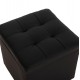 ΣΚΑΜΠΩ ΜΕ ΑΠΟΘΗΚΕΥΤΙΚΟ ΧΩΡΟ PU ΜΑΥΡΟ CUBE HM224.01 38x38x36.5Υεκ.