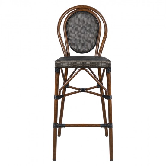 ΣΚΑΜΠΟ ΑΛΟΥΜΙΝΙΟΥ AZARIA HM5059 BAMBOO LOOK ΚΑΦΕ ΜΕ TEXTLINE 44x52x115Υεκ