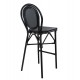 ΣΚΑΜΠΟ ΑΛΟΥΜΙΝΙΟΥ AZARIA HM5060 BAMBOO LOOK ΜΑΥΡΟ ΜΕ TEXTLINE 44x52x115Υεκ.