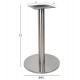 ΒΑΣΗ INOX Φ45x72Υ εκ.ΥΨΟΣ HM419